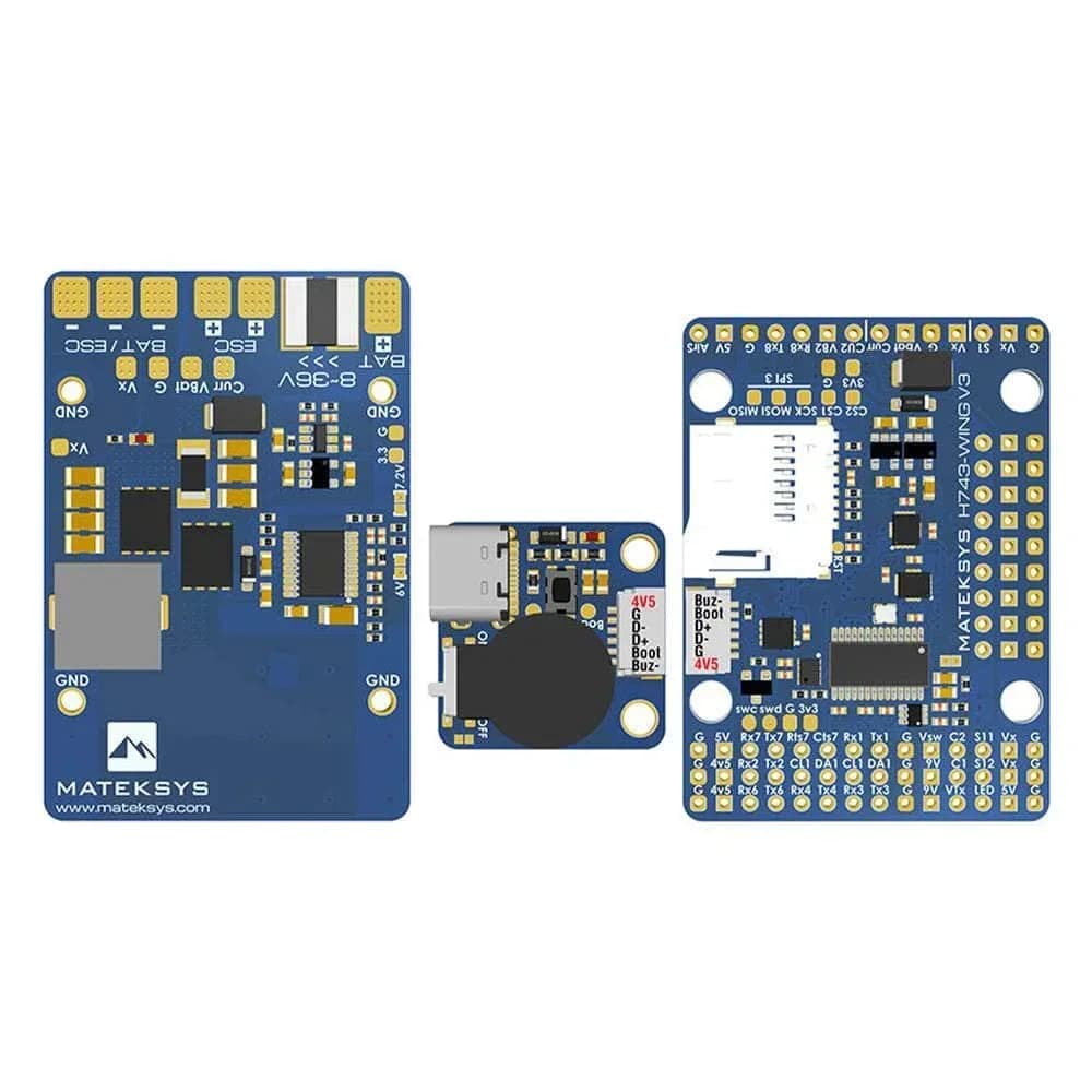 MATEKSYS H743-WING V3 ArduPilot INAV 3-8S H743 Controllore di volo per RC Multirotore Aereo Droni ad ala fissa Parti fai da te