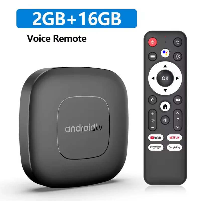 Box TV Android Smart Mortal T1 Versione Globale, Wifi6, Controllo Vocale, Sistema Operativo Android 14.0, Video 4K, Allwinner H313, Netflix, Fire TV Stick