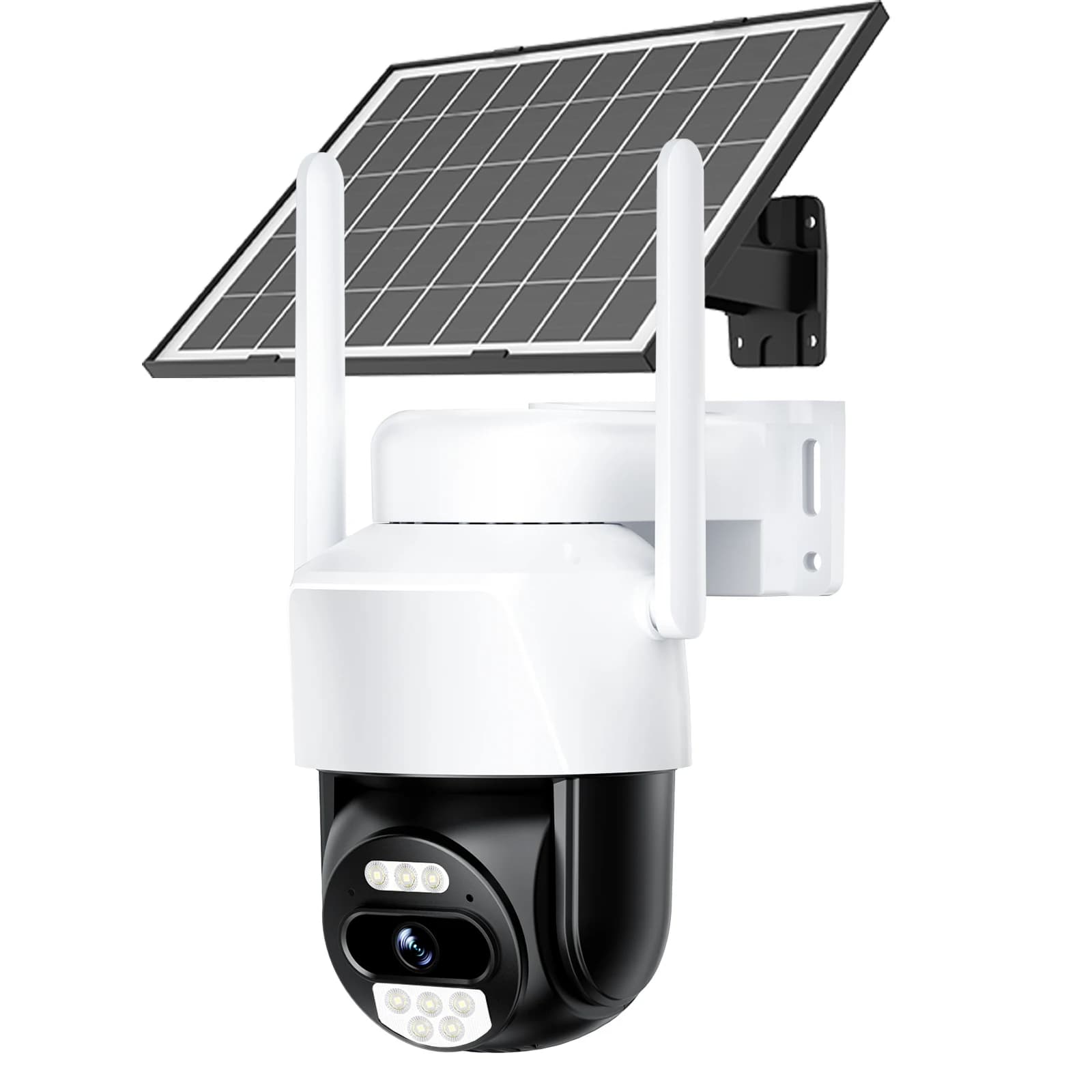 Telecamera di Sicurezza Solare 4G LTE 5MP PTZ a Batteria per Esterni, Rilevamento Umano AI, Modalità AOV, Sorveglianza per Aree Senza WiFi