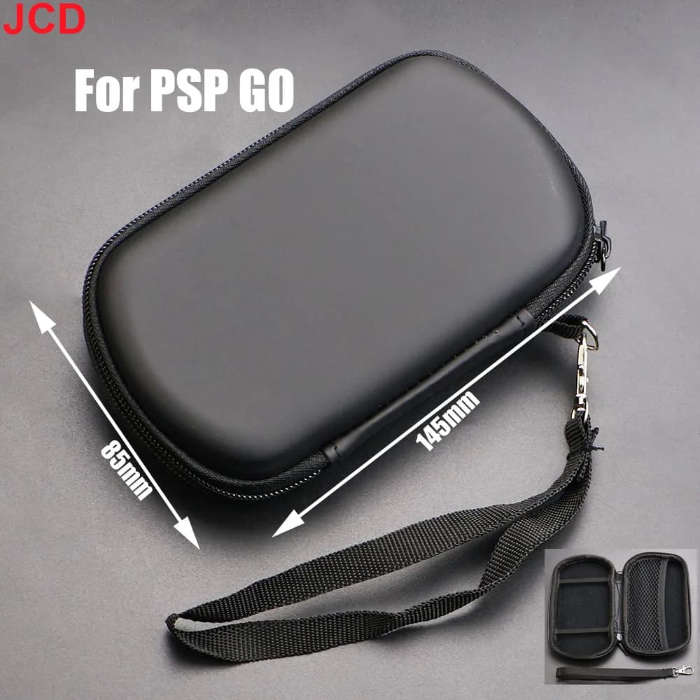 JCD Custodia rigida in EVA Custodia protettiva da viaggio con cerniera per cinturino per custodia protettiva per console di gioco PSP GO