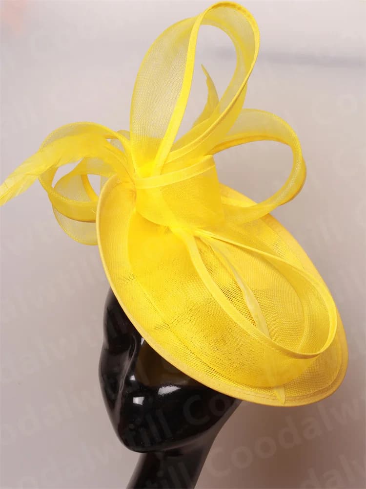 Cappelli fascinator per le donne Matrimonio e chiesa Signore Royal Ascot Copricapo Cocktail Race Chapeau Cap Accessori per capelli Matrimonio