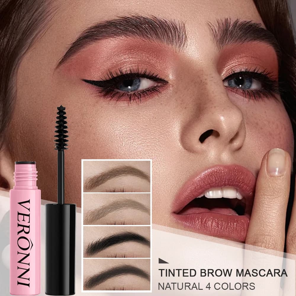 Natural Colorful Eyebrow Mascara 4 Colors Colorful For Eyebrow Makeup Long-Term Waterproof Eyebrow Colorful Eyebrow Pulling Cosmetic Gel Extractors