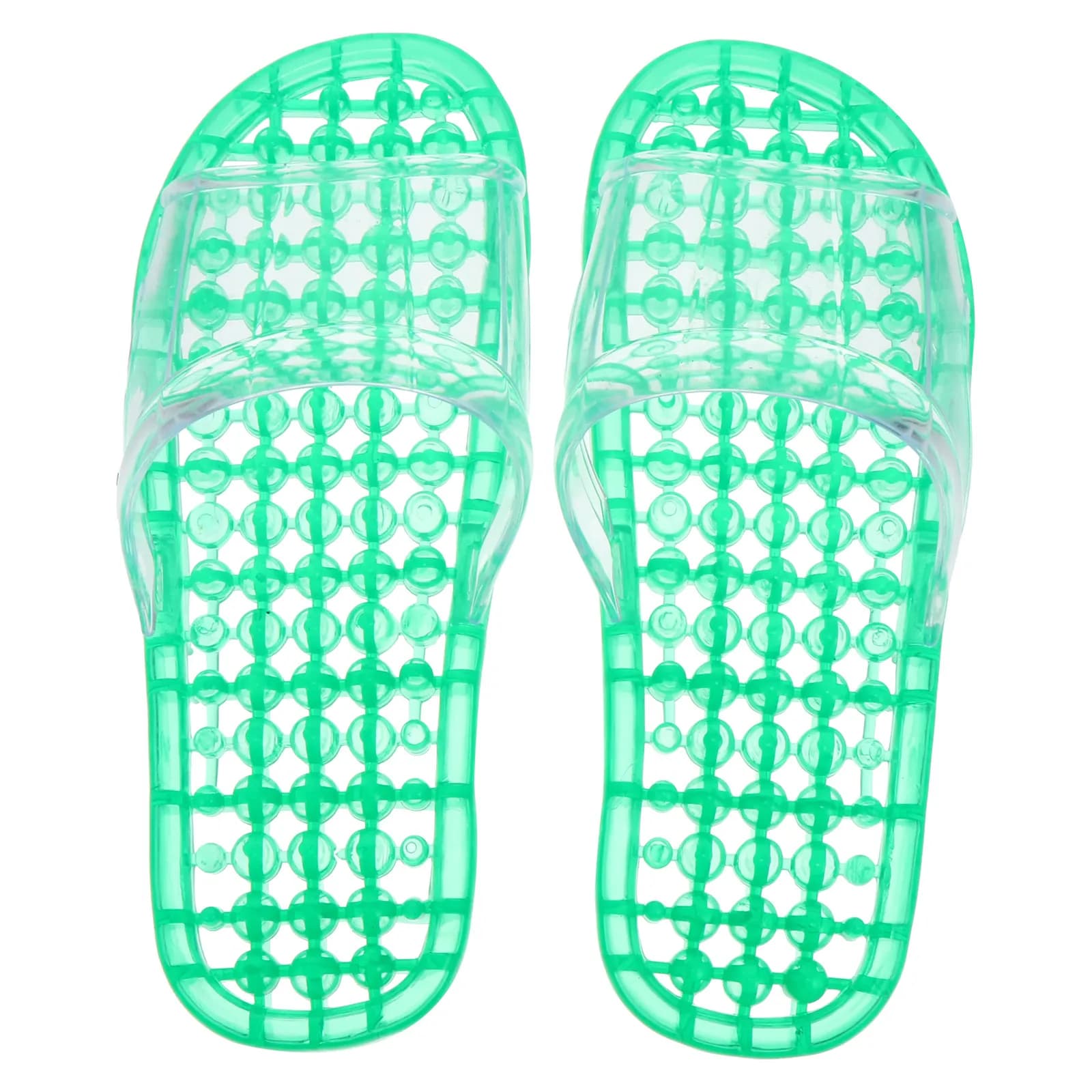 1Pair Premium Massaging Slippers Hollowed-Out Quick Drying Anti-Skid Indoor Bathroom Shower Footwear Unisex Comfortable Home