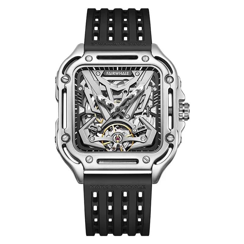Watch from Polso Automatic Mechanical Original Mark Fairwhale 6530 Men's, Classic Scheletrato con Volano, Waterproof