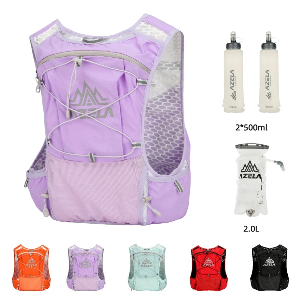 Ultralight Trail Running Backpack with Hydrating Vest for Men and Women, Breathable for Hiking