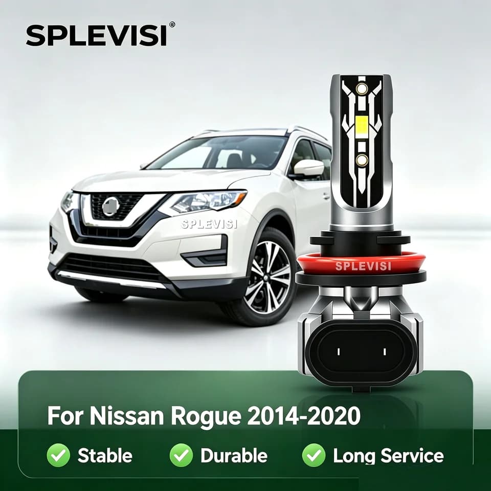 H11 H8 H9 Car LED Headlight Bulb High/Low/Fog Light - Light Up the Road Far Ahead For Nissan Rogue 2014 2015 2016 2017 2018-2020