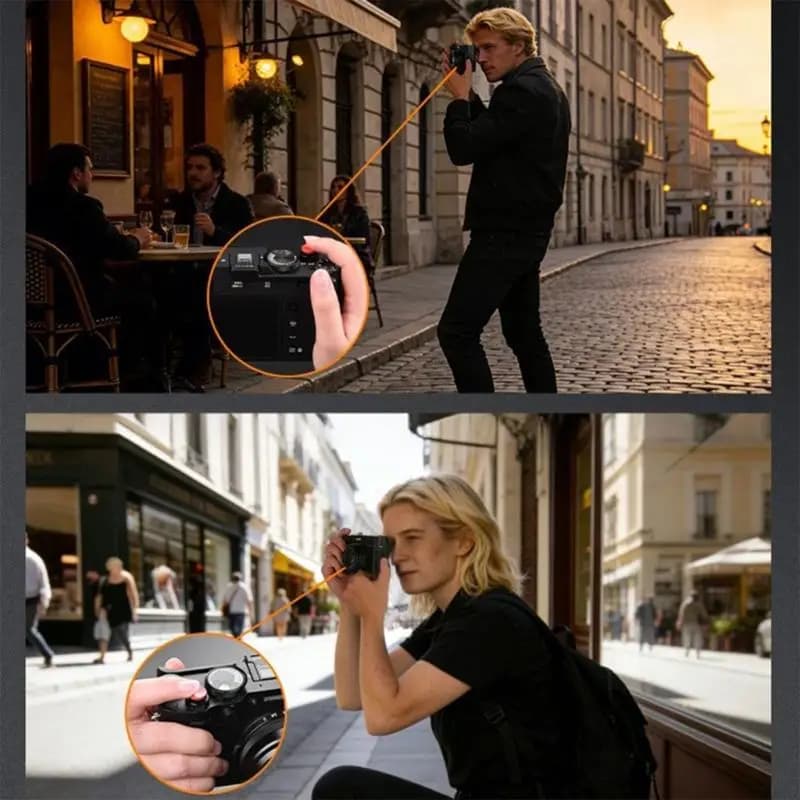 652F Camera thumb handle Inch handle Handle for the rest of the cold metal shoe