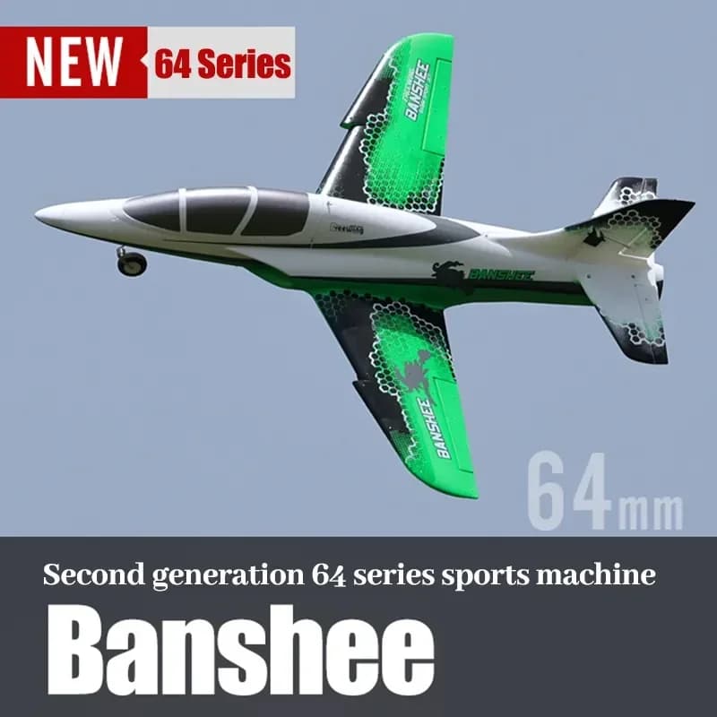Freewing Banshee 64mm RC Ducted Fan Sport EDF Jet- PNP RC Airplane Simulation Model Aviation Remote Control Aircraft Toys