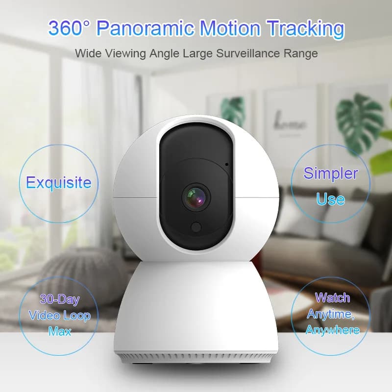 2MP 1080p Tuya APP Wireless PTZ IP Dome Camera IR Visione notturna Rilevazione di movimento Sicurezza domestica CCTV Baby Monitor