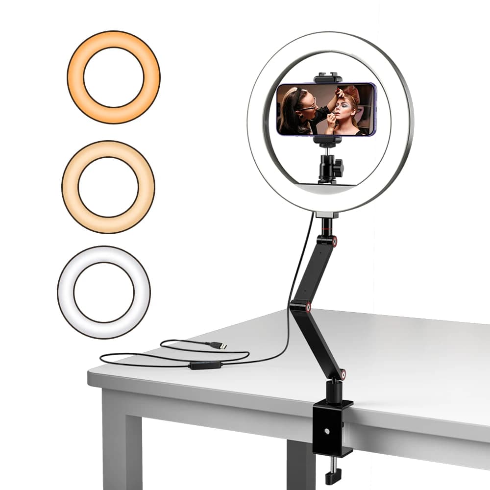 APEXEL Selfie Ring Light Photography Led Rim Of Lamp con supporto Mobile opzionale montaggio treppiede Ringlight per Video dal vivo