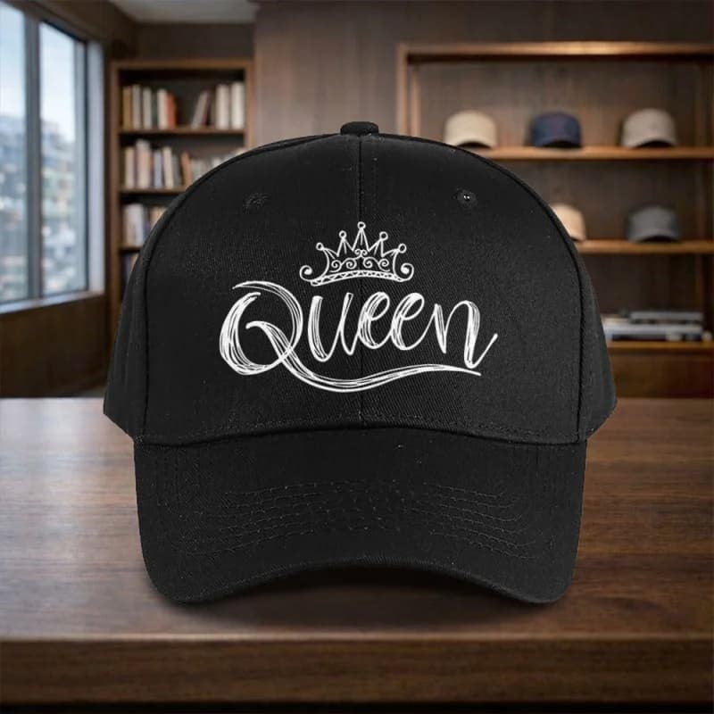 Queen Printed Adjustable Baseball Cap for Vacation Travel Streetwear Duckbill Hat