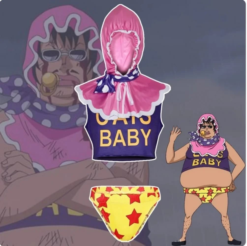 Nuovo Costume Cosplay Donquixote Pirati Senor Pink 2026 - Abito da Uomo per Halloween e Spettacoli Teatrali