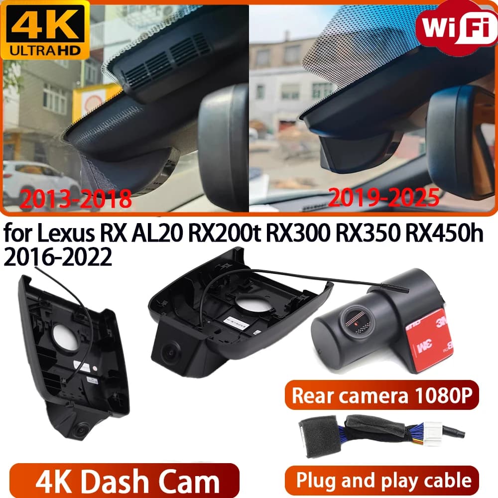 for Toyota Auris Corolla E210 Suzuki Swace Hybrid 2019-2025 Video Recorder 4K DVR Dash Cam Wifi OEM Camera 170° Wide Angle