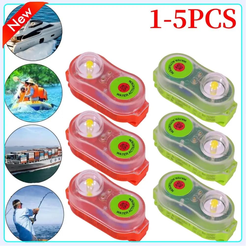 Localizzatore automatico di sopravviventi Luce di sicurezza a risparmio energetico Localizzatore personale Luce di segnalazione per giubbotto di salvataggio per il nuoto Pesca in mare