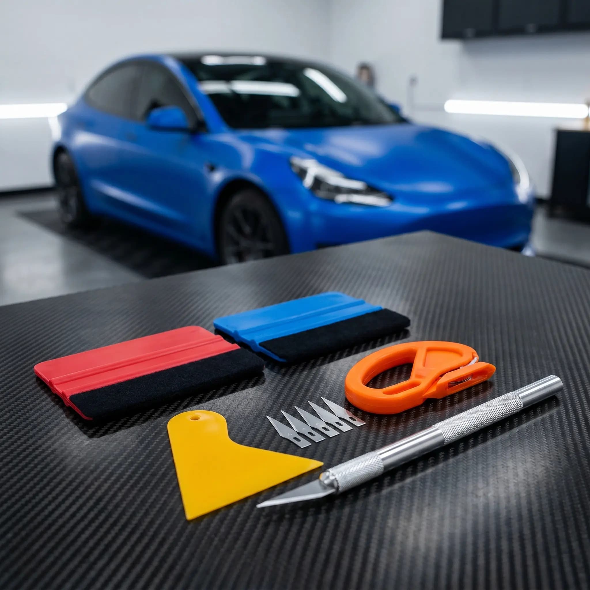 1Set Window Tint Kit Car Wrap Tool Set Vinyl Film Installation Tools Sharp Blade Cutter for Auto Decals Signs Wrap Film