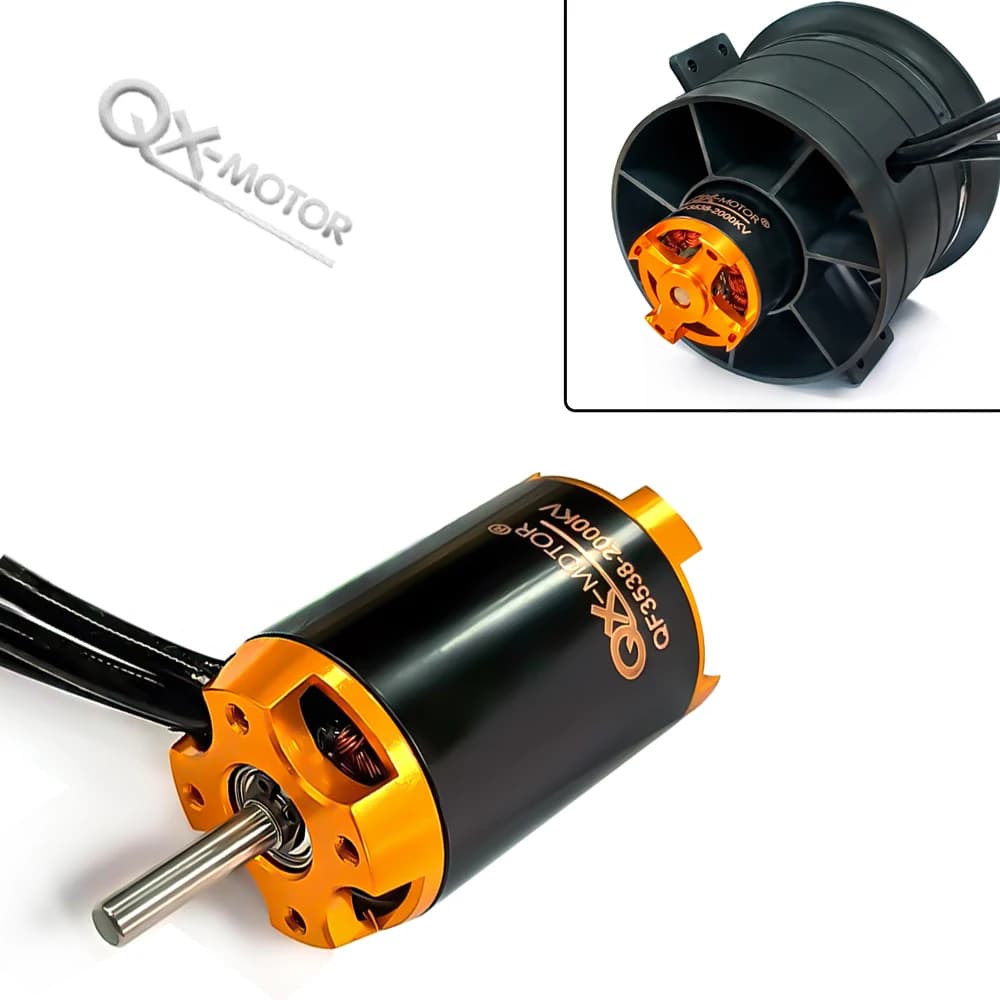 Motore QX-MOTOR 80mm QF3538 2000KV QF3748 1000KV per Ricambi di Modelli di Aerei RC