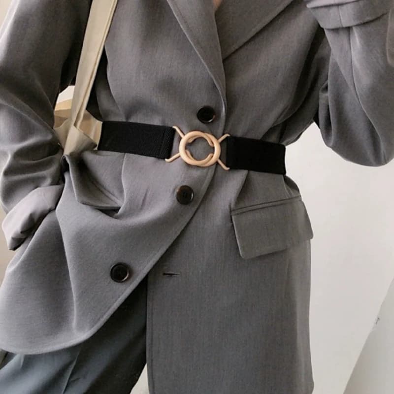 New Fashion Women Elastic Belt leopard WaistBand Thin Plus Size Simple Cummerbunds Dress Coat Accessories for Winter Hot Sale