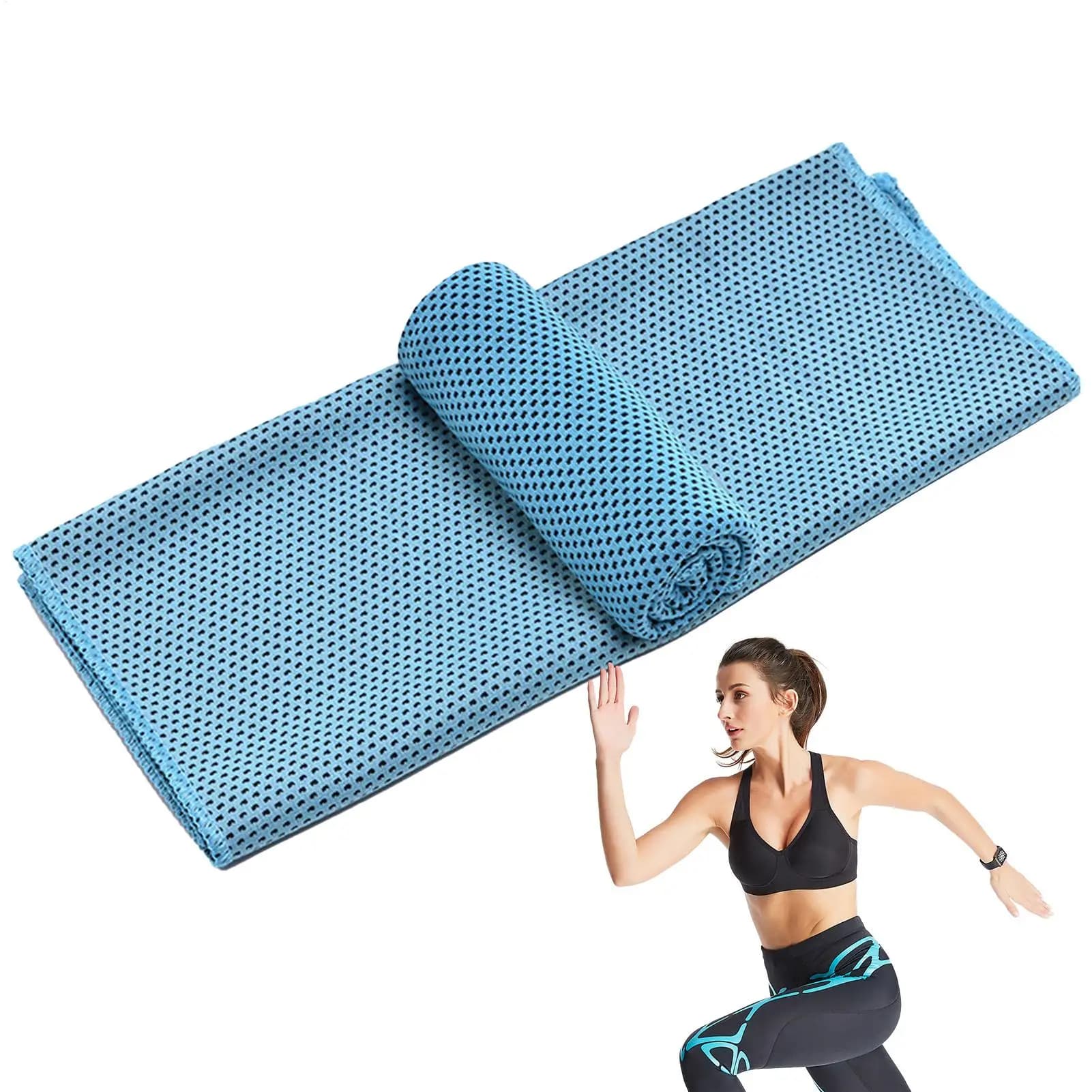 30x90cm Cooling Towels for Neck Face, Soft Breathable Ice Silk Sports Towel, Quick Dry Sweat Wicking Gym Running Camping Travel