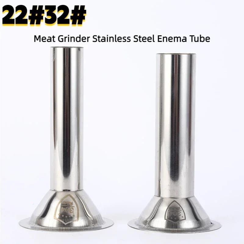 22 # 32 # Tubo per insaccare in acciaio inox per tritacarne, diametro 50 mm/2 pollici, tubo per riempimento insaccati di grande diametro, accessori per tritacarne.