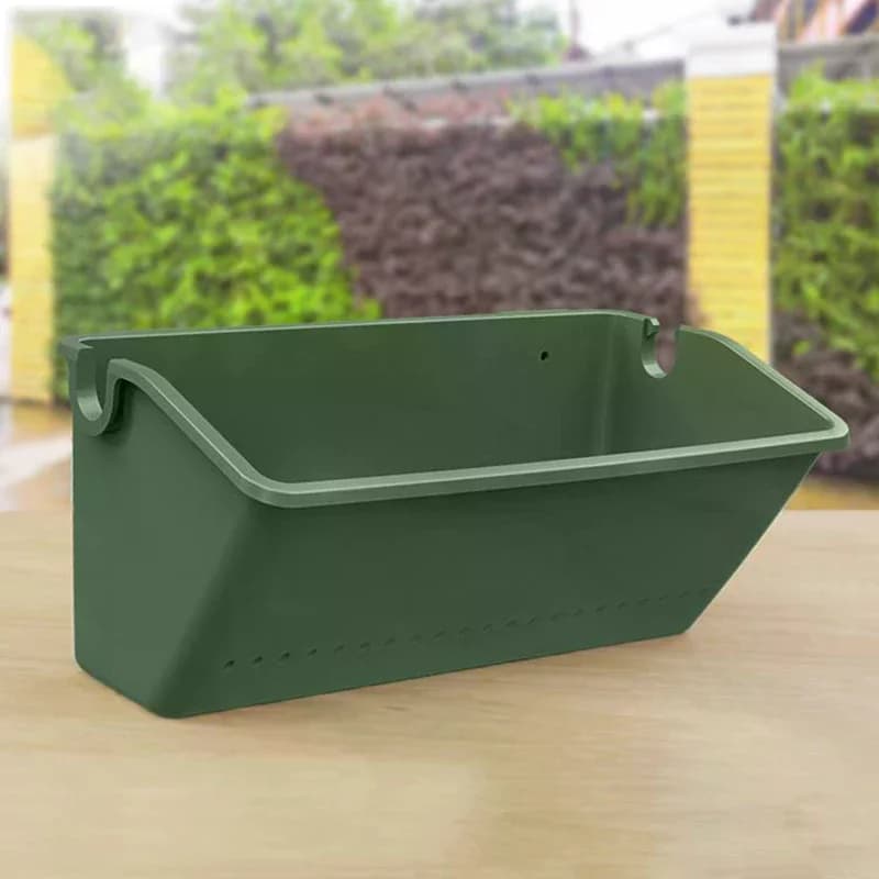 1PC Vertical Green wall-mounted Plastic Planting Box Home Decor Hanging Garden Plant Wall Flower Pot Container Wall Hanging