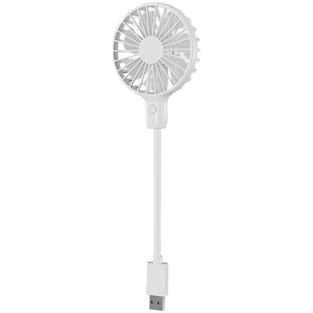 Portable USB Fan Handheld Electric Fan for Travel For outdoor Office Study Brushless Motor Low Noise 36dB 360 Flexible Hose
