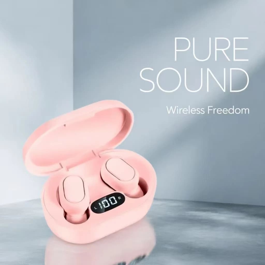 Auricolari Bluetooth wireless originali E7S con microfono, display LED, auricolari TWS, cuffie Bluetooth.