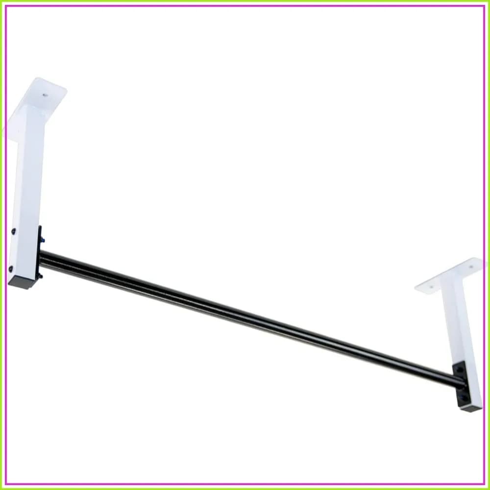 Ceiling Mount Pull Up Bar with 48" Straight Bar and 14" Risers, Fits 16" and 24" Joist