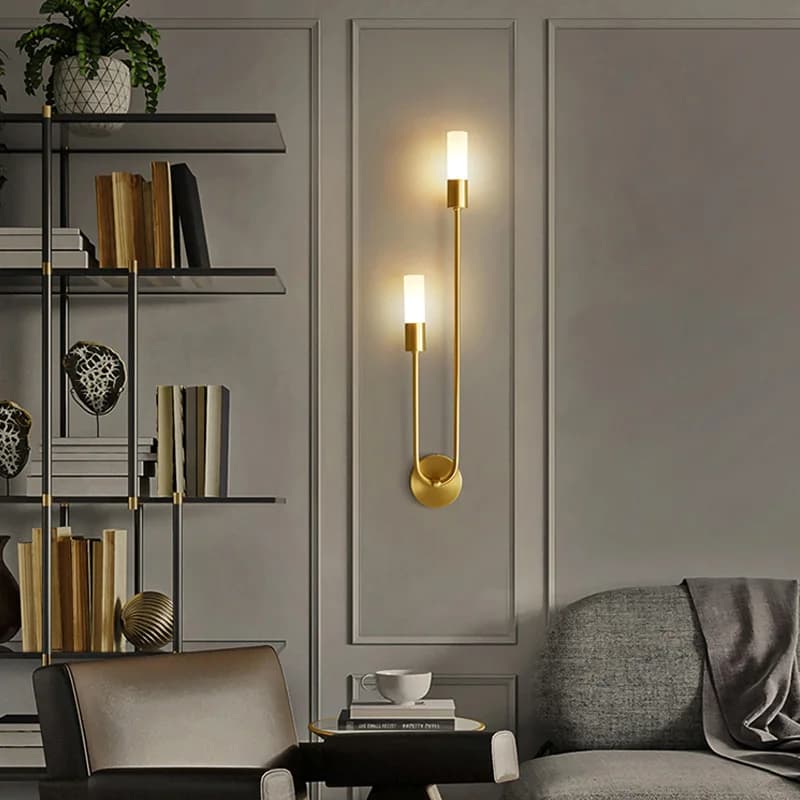 Lampade da parete a LED nordiche Camera da letto Soggiorno Decorazioni artistiche per la casa Specchio da bagno Lampade da parete Corridoi Scale Sconce Luminaria