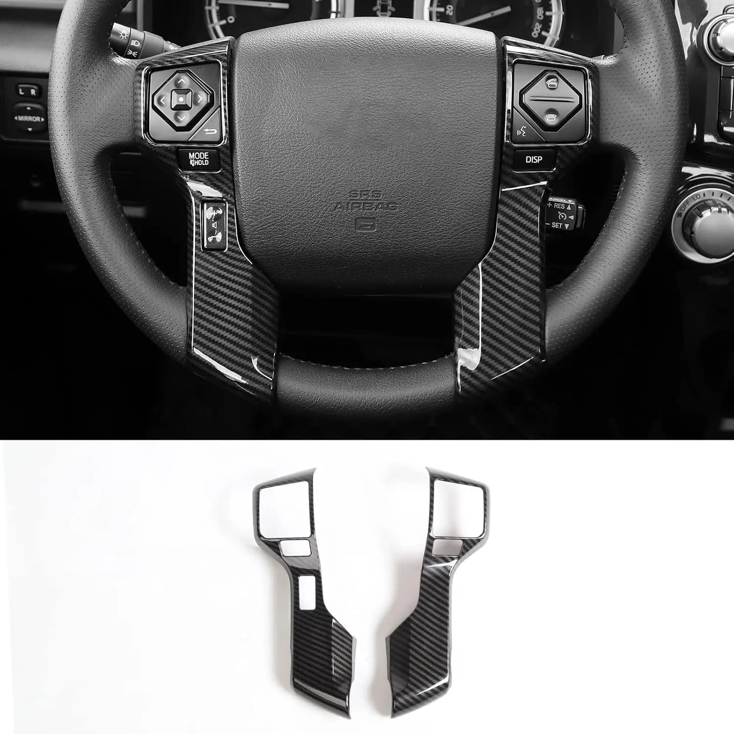 Decorative Cover for ABS Carbon Fiber Wheel for Toyota 4runner 2010-2019, Toyota Tacoma 2014-2021, Tundra, Sequoia