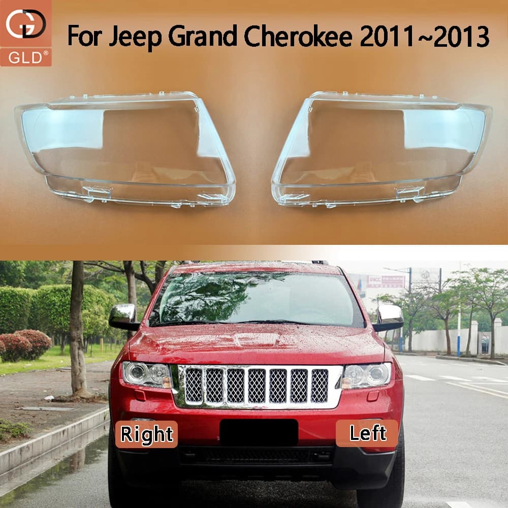 For Jeep Grand Cherokee 2011 2012 2013 Headlamp CoverTransparent Mask Headlight Shell Lens Plexiglass Replace Original Lampshade