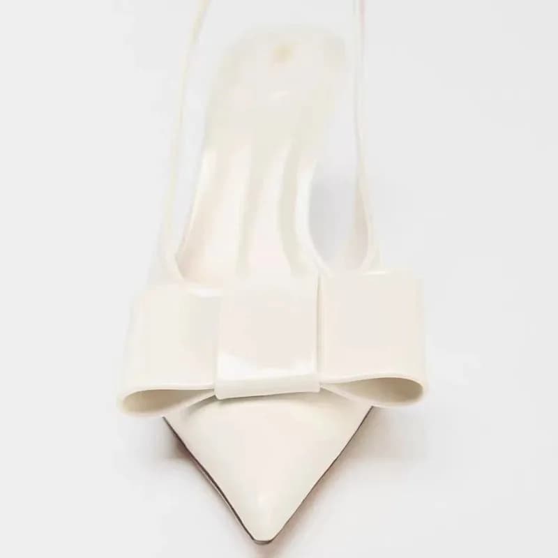 Sandali di Lusso con Tacco Alto da Donna, Scarpe Eleganti con Punta a Fiocco e Tacco a Spillo, Calzature Femminili alla Moda per Banchetti, Sandalias Mujer