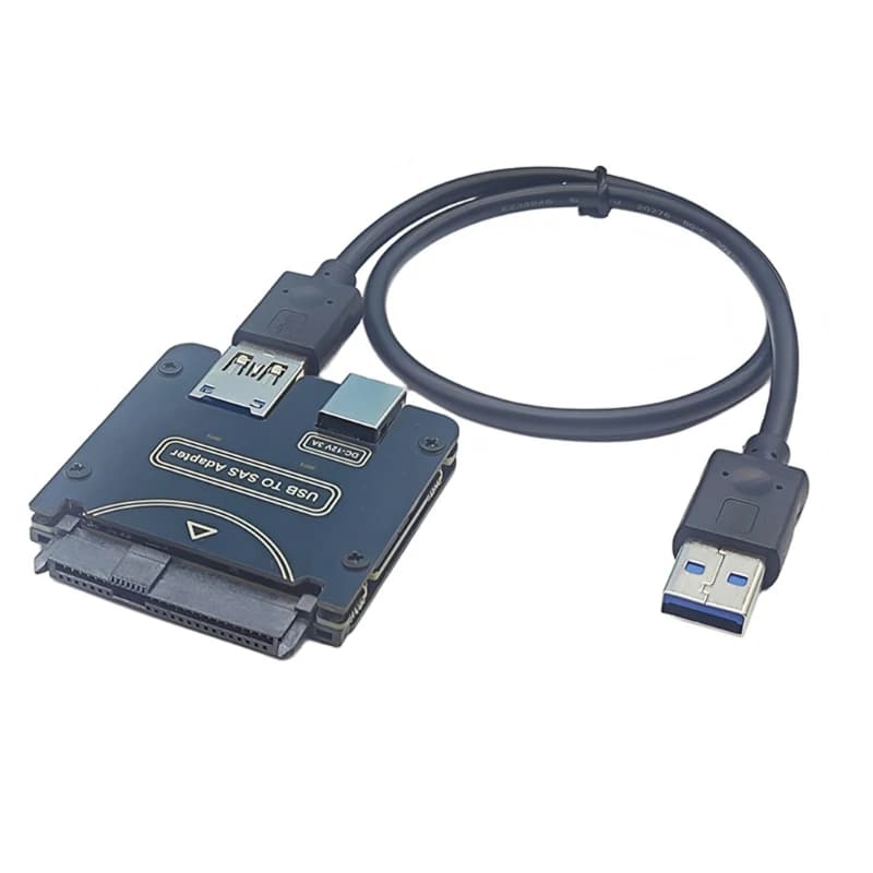 U55B USB Power SASDrive Converters Supports 6Gbps Speeds Requires 12V 3A Supply