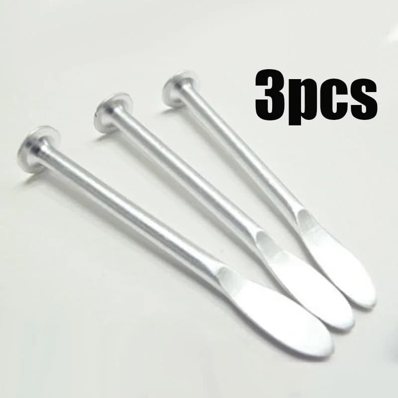 Aluminum Herb Spice Spoon Nails Cleaner Cleaning Tool Smoking Accessories- Set of 3