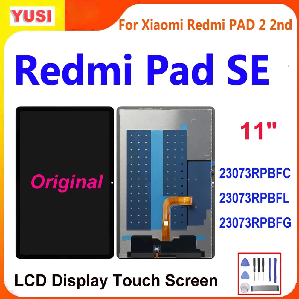 11 "LCD Originale Per Xiaomi Redmi Pad SE Redmi PAD 2 2nd LCD 23073RPBFC 23073RPBFL 23073RPBFG Display LCD Touch Assemblea di Schermo