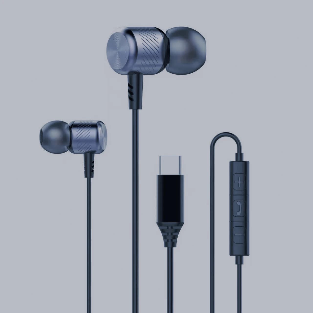 Auricolari In-ear Cablati Type-C con Suono Dolby e Microfono, Cuffie Cablate Type C 3.5mm per Lettore Musicale