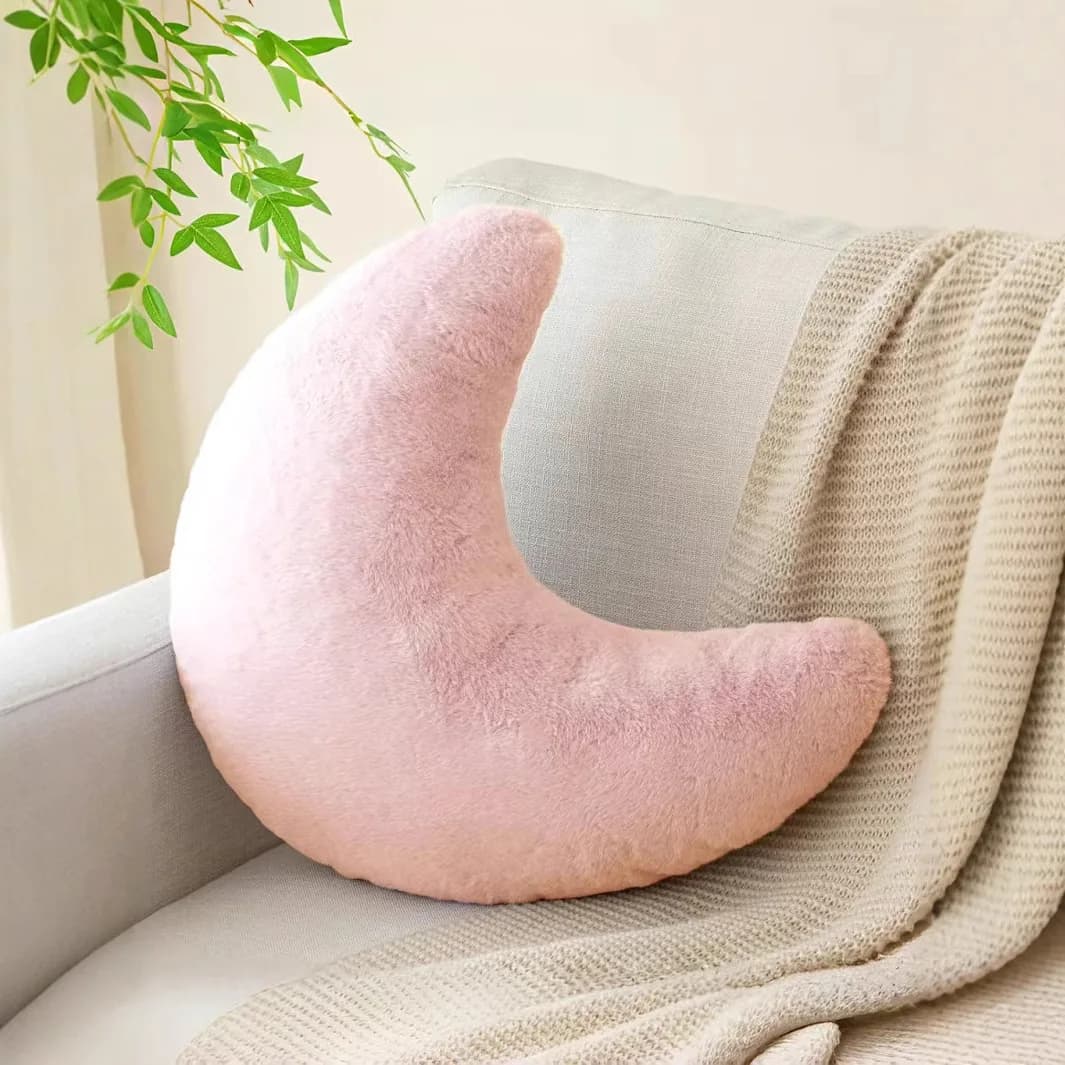 Cuscino a Forma di Luna con Doppia Funzione per Studenti e Lavoratori d'Ufficio: Cuscino Riscaldante per le Mani con Design a Manica per il Braccio