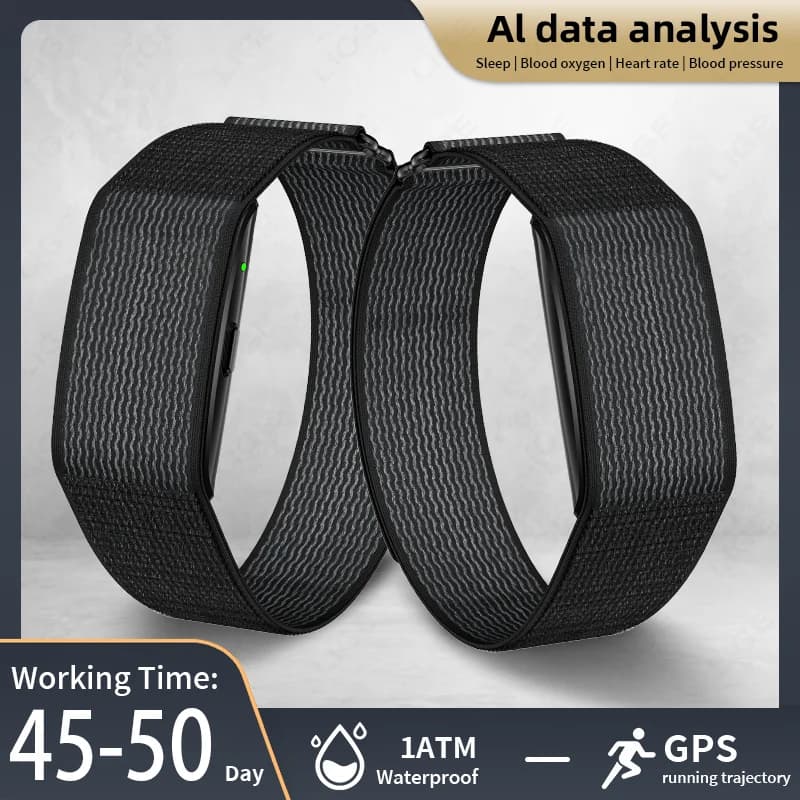 Fitness Tracker Ultraleggero, Smartband con Monitoraggio Frequenza Cardiaca, Ossigeno nel Sangue, Sonno, Contapassi, Orologio Intelligente Sottile per Android iOS
