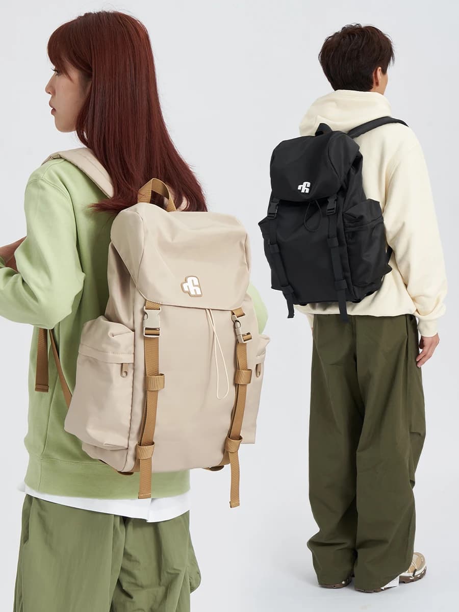 Large Capacity Outdoor Travel VAOPER Backpack Unisex Floral And Youthful Design Double Shoulder Bag with Computer Compartment