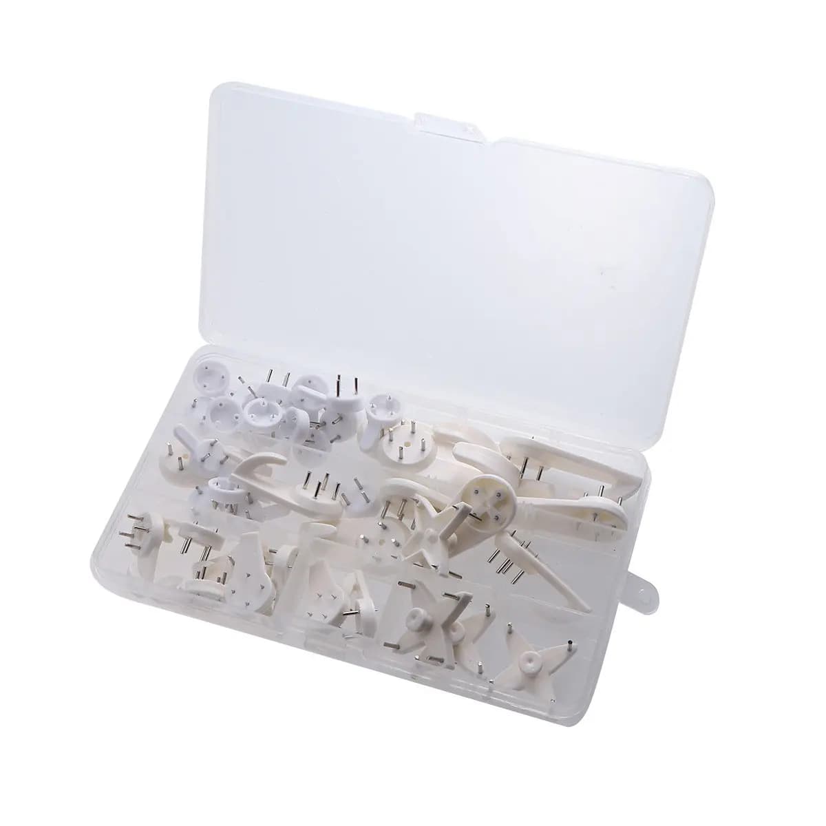 42Pcs Plastic Invisible Seamless Photo Frame Nails Hooks for Hanging Photos Paintings Small Wall Clocks Gadgets