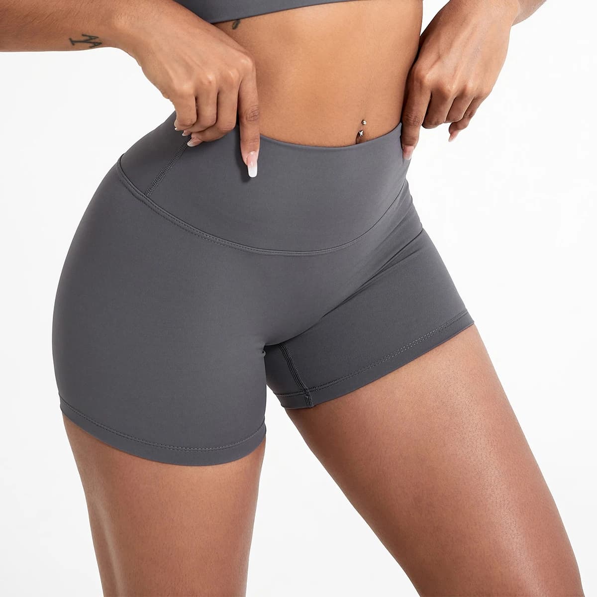 High Waist Buttock Lift Yoga Shorts, Women Slim Fit Running Cycling Sports Workout Leggings