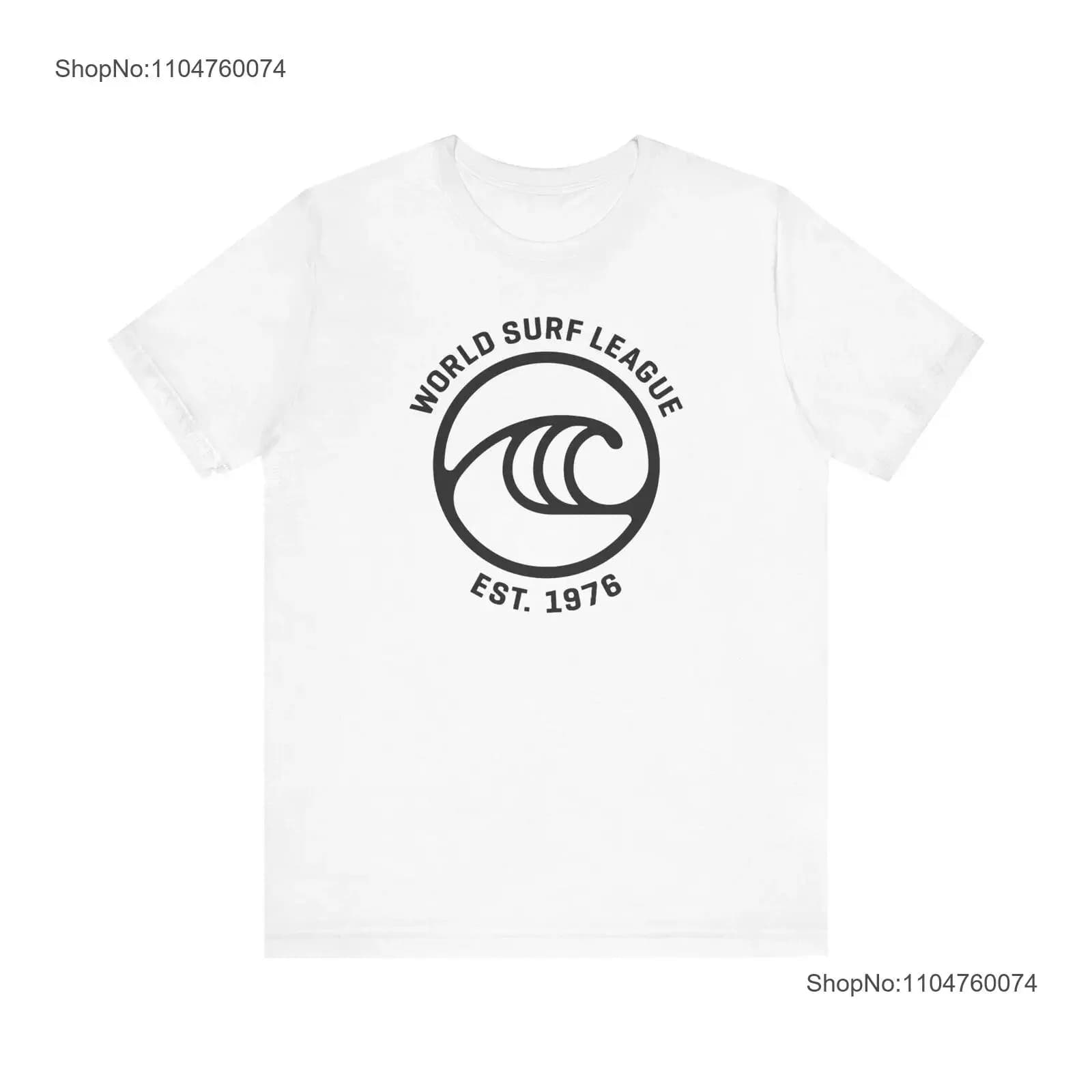 World Surf League Jersey T Shirt vintage Washed Versatile Breathable Stretched homme graphic Slightly designer clothes fashion