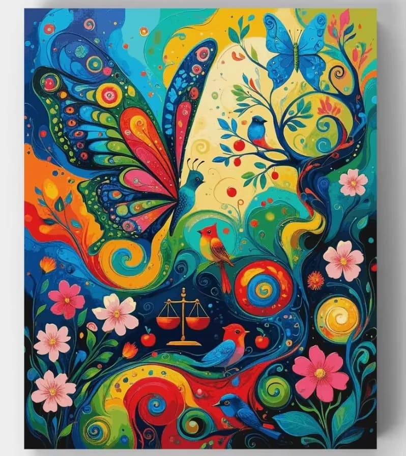 Vibrant Folk Floral Butterfly Jigsaw Puzzles 500/1000/1200/2000 PCS Modern Wall Decor for Living Room Bedroom Perfect Gift