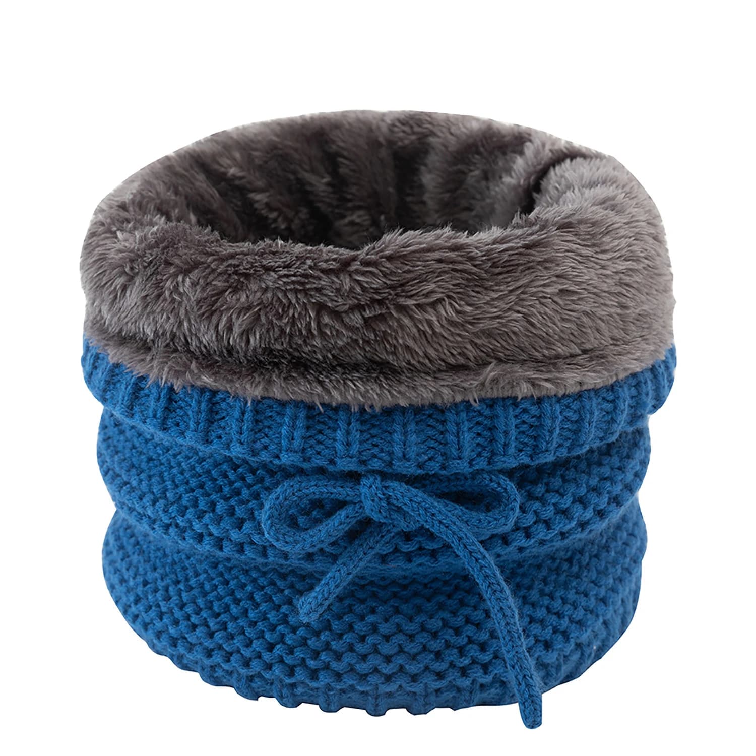 OVTRB Unisex 3 in 1 Ghetta per il collo Inverno Maglia in pile Scaldacollo Sciarpa antivento Coulisse Copertura per il viso Coda di cavallo Beanie Cappello