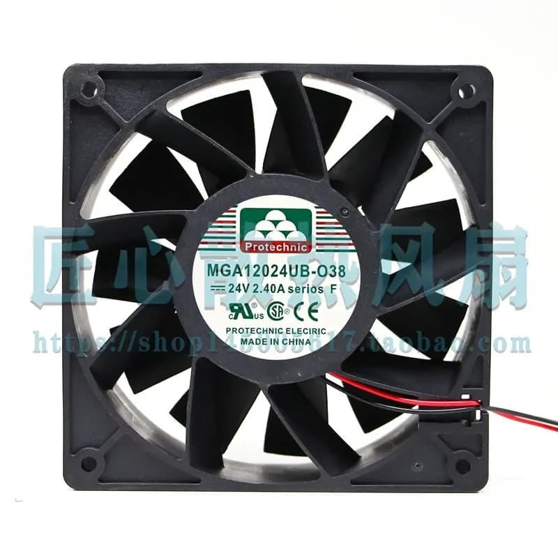 for MAGIC MGA12024UB-O38 12 cm 24 V 2.40 A High Airflow Industrial Control Inverter Fan
