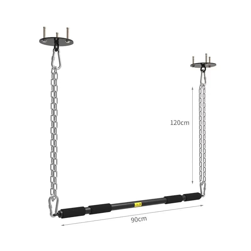 Horizontal bar suspended for strength training, home gym, fitness equipment, traction bar