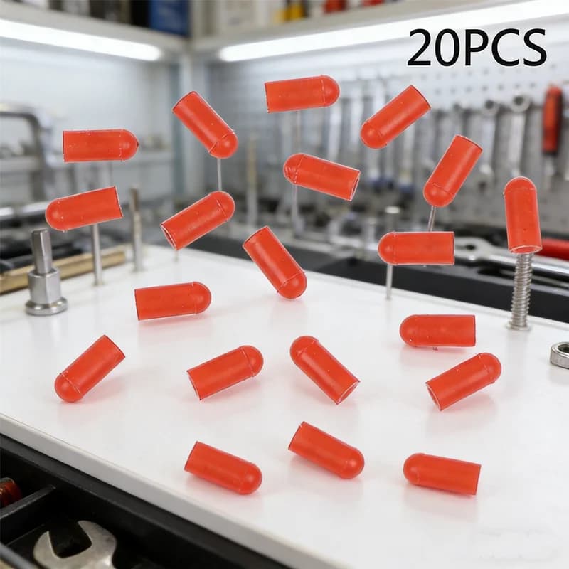 Tappi sigillanti versatili in silicone, 20 pezzi, adatti per aghi, piccoli tubi o pipette, ideali per laboratori, artigianato, liquidi elettronici o conservazione di oli essenziali
