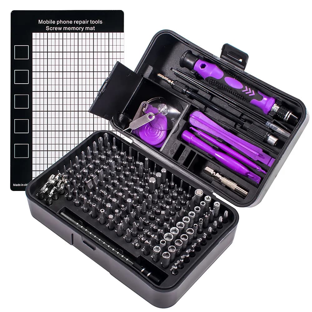 New set of screwdrivers CRV 170 in 1 set of screwdriver tips Repair device for multifunction precision cell phones Manual tools Torx Hex