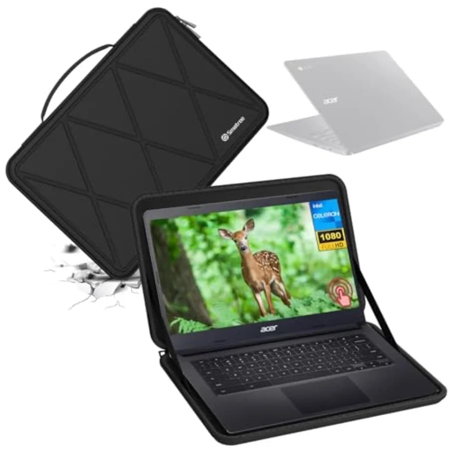 Custodia protettiva rigida in EVA compatibile con la borsa per notebook Acer Chromebook 314-CB314-3H-C41F da 14 pollici X8259