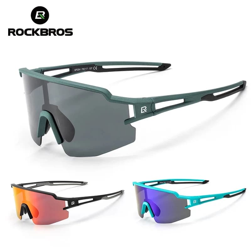 ROCKBROS Polarized Sunglasses Photochromatic for Bicycle Solar Protection UV400 Fishing Camping Hiking Horse Riding Man Woman Eyeglasses