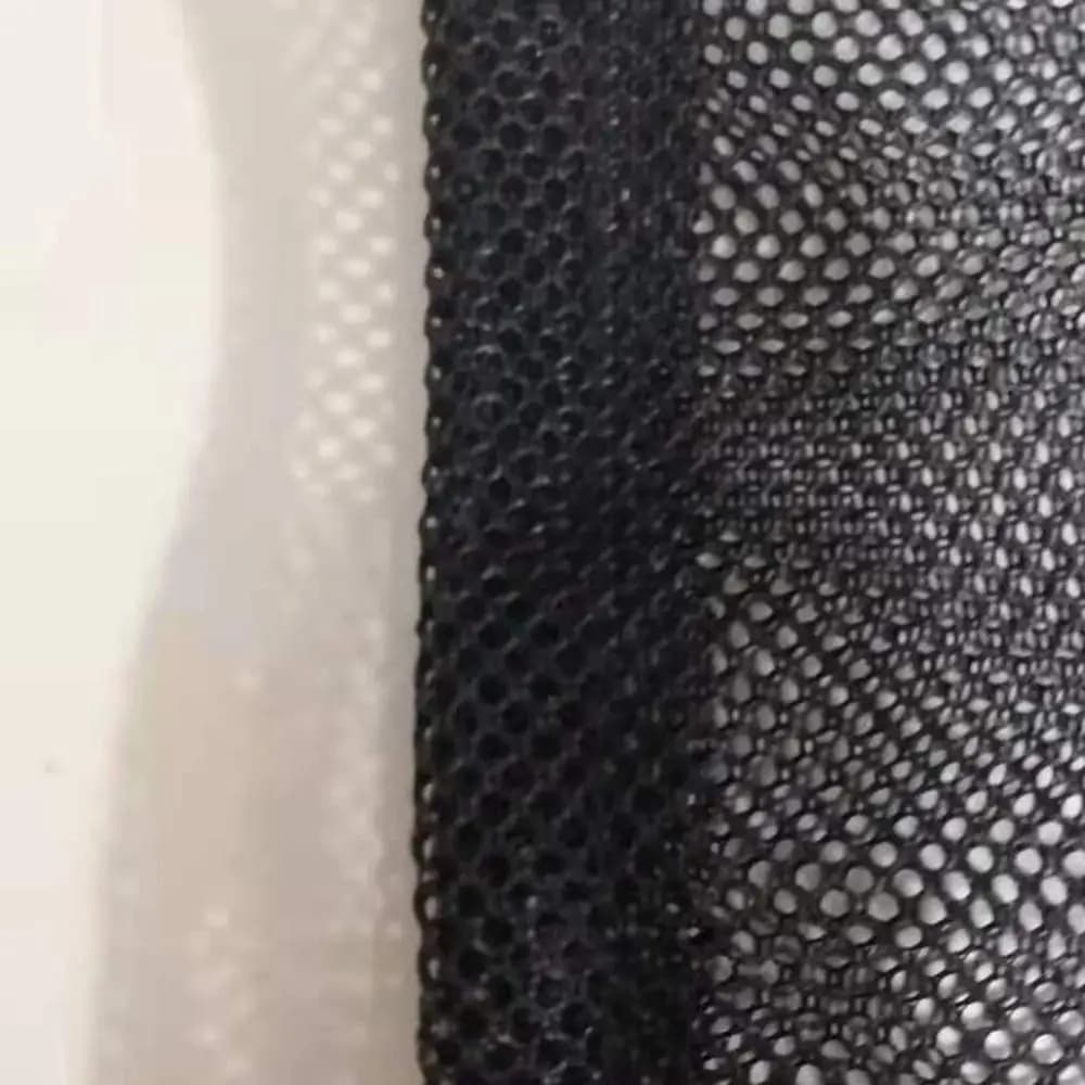 Durable Multipurpose Bag with Coulisse, Breathable Nylon Bucato Bag, Black Net Bag
